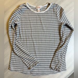 Kids Cat & Jack Striped Ribbed Long Sleeve Tee 10/12